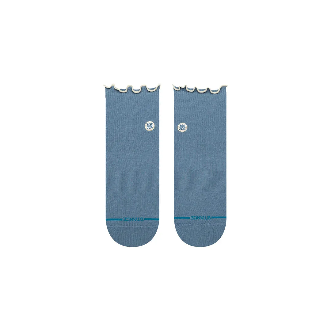 Stance Pop Ruffle Icon Quarter sokker blå let