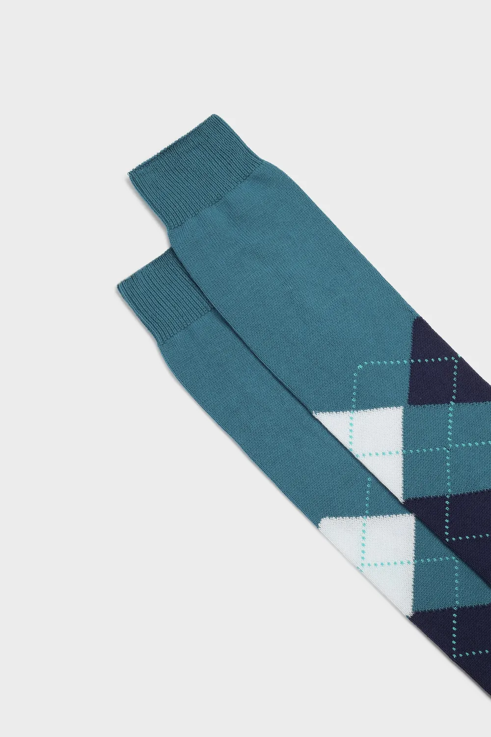 Bresciani Essentials Luca bomuldsstrømper ocean 1 par