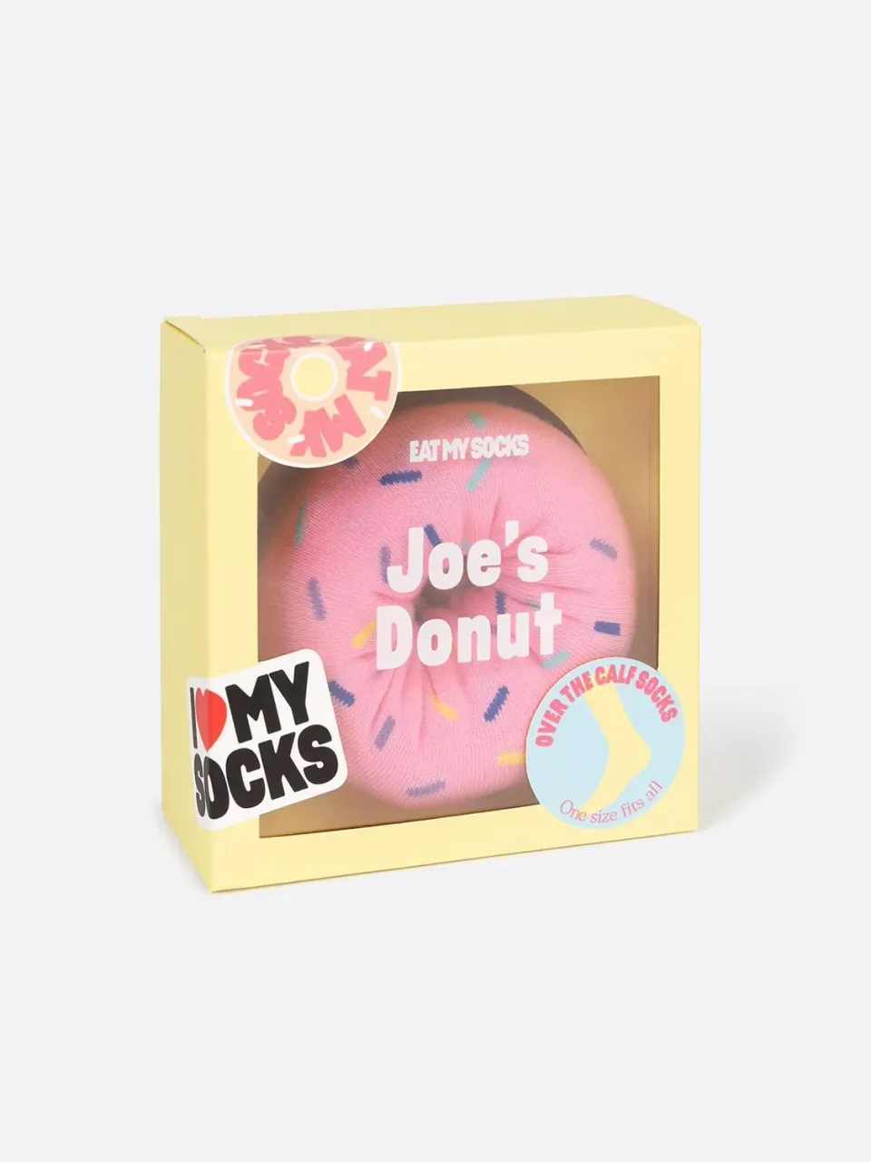 Eat My Socks Joe's Donuts sokker strawberry pink 3D