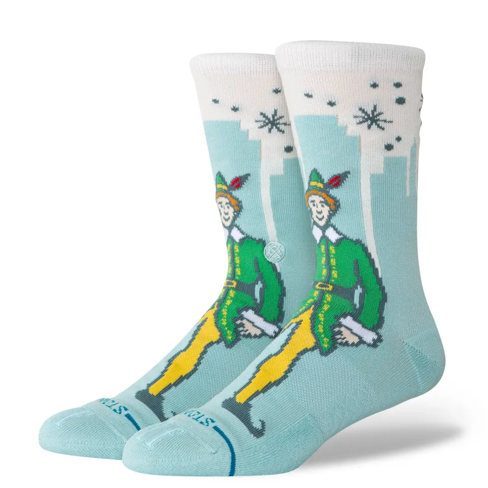 Stance Big City Elf crewsokker Ice Blue bomuldsblanding