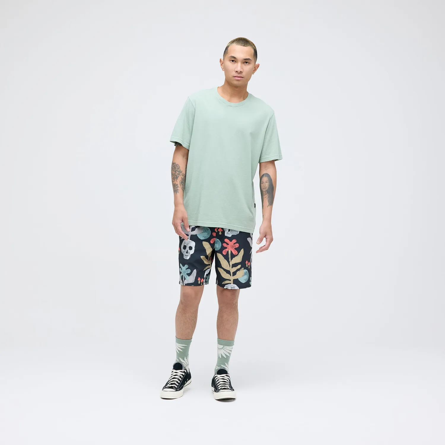 Stance Studio Organic Cotton t-shirt sea green økologisk
