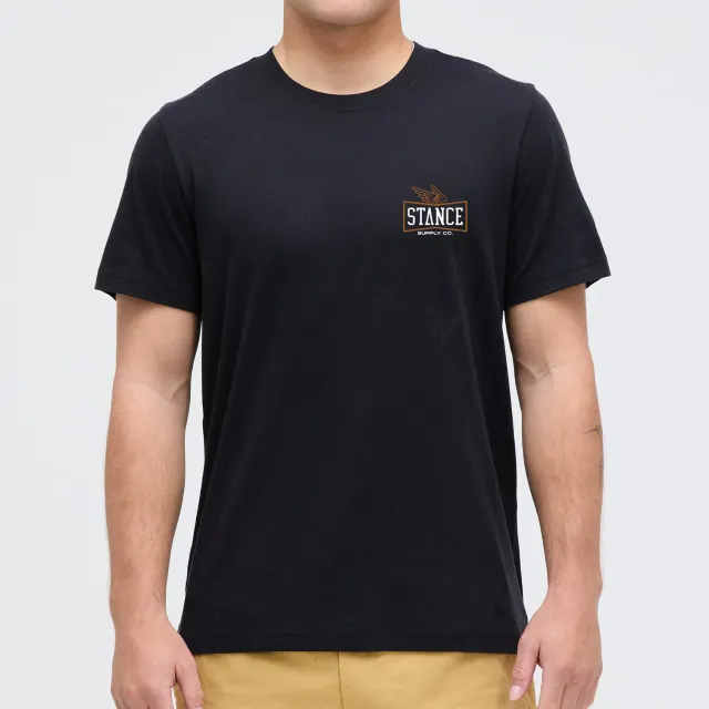 Stance Winged t-shirt sort bomuld