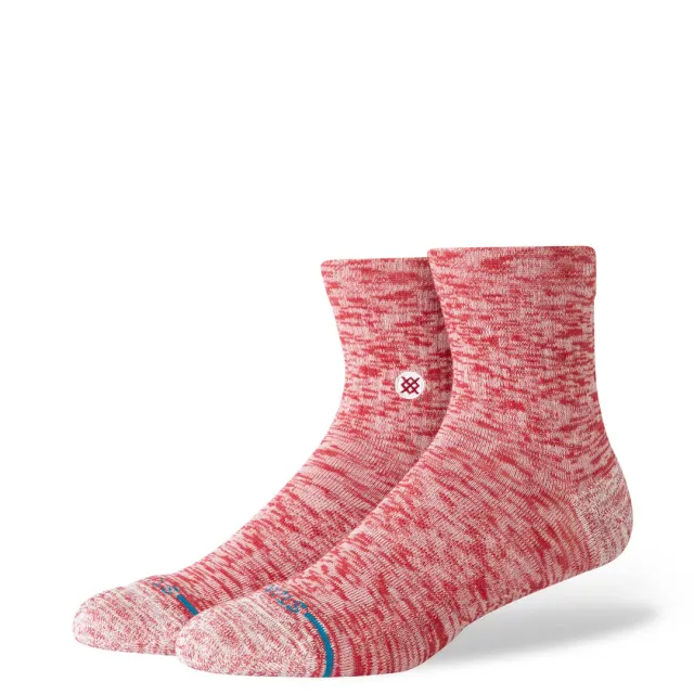 Stance Slub Quarter strømper rød 1 par medium polstring