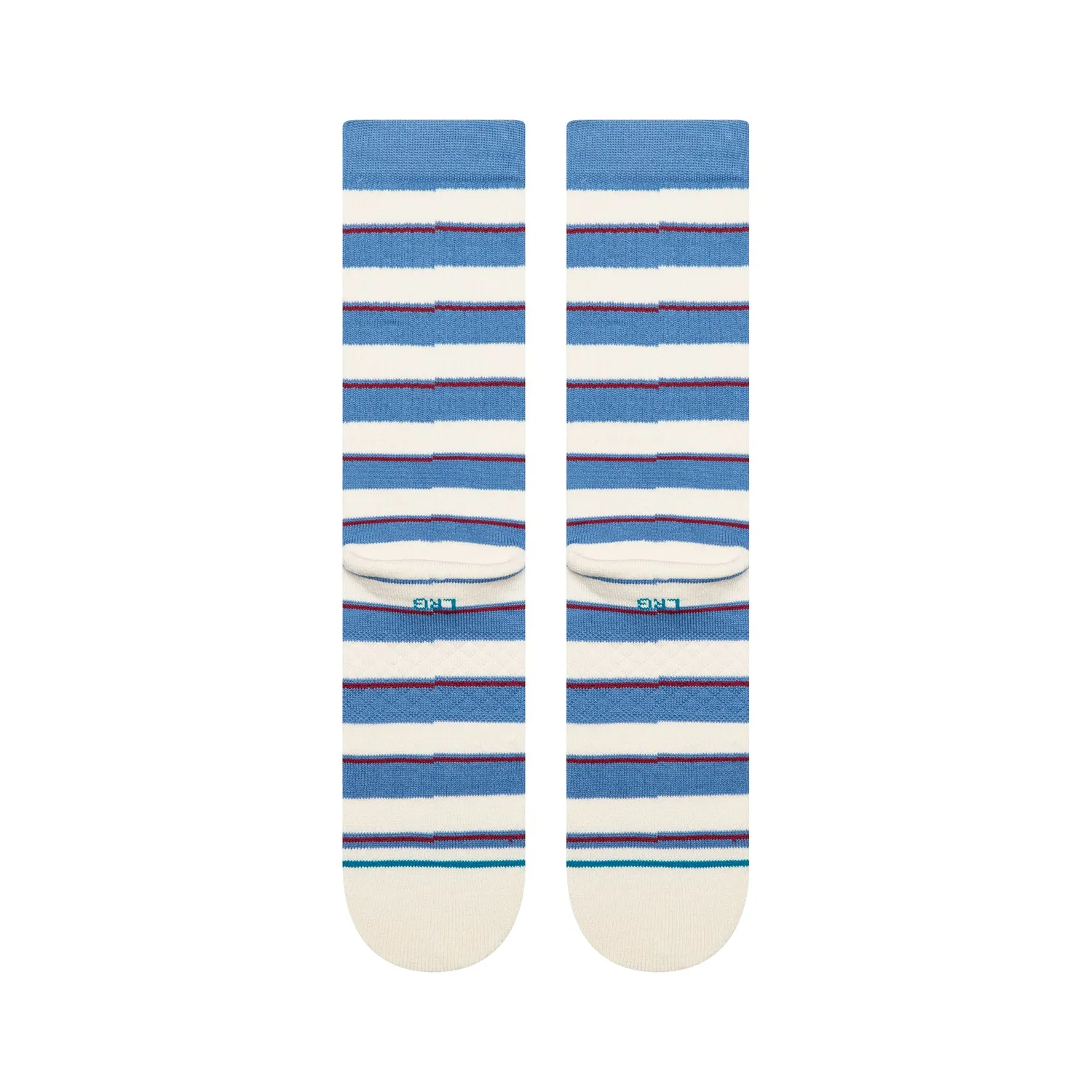 Stance Striped It crewsokker capri blue stribet bomuld