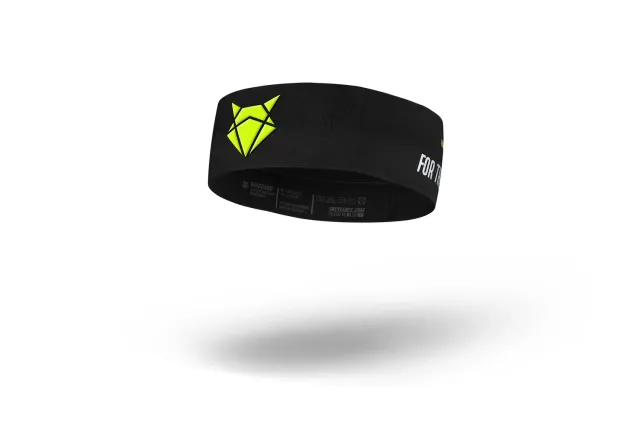 Incylence Headband V2 pandebånd sort gul smal svedtransporterende