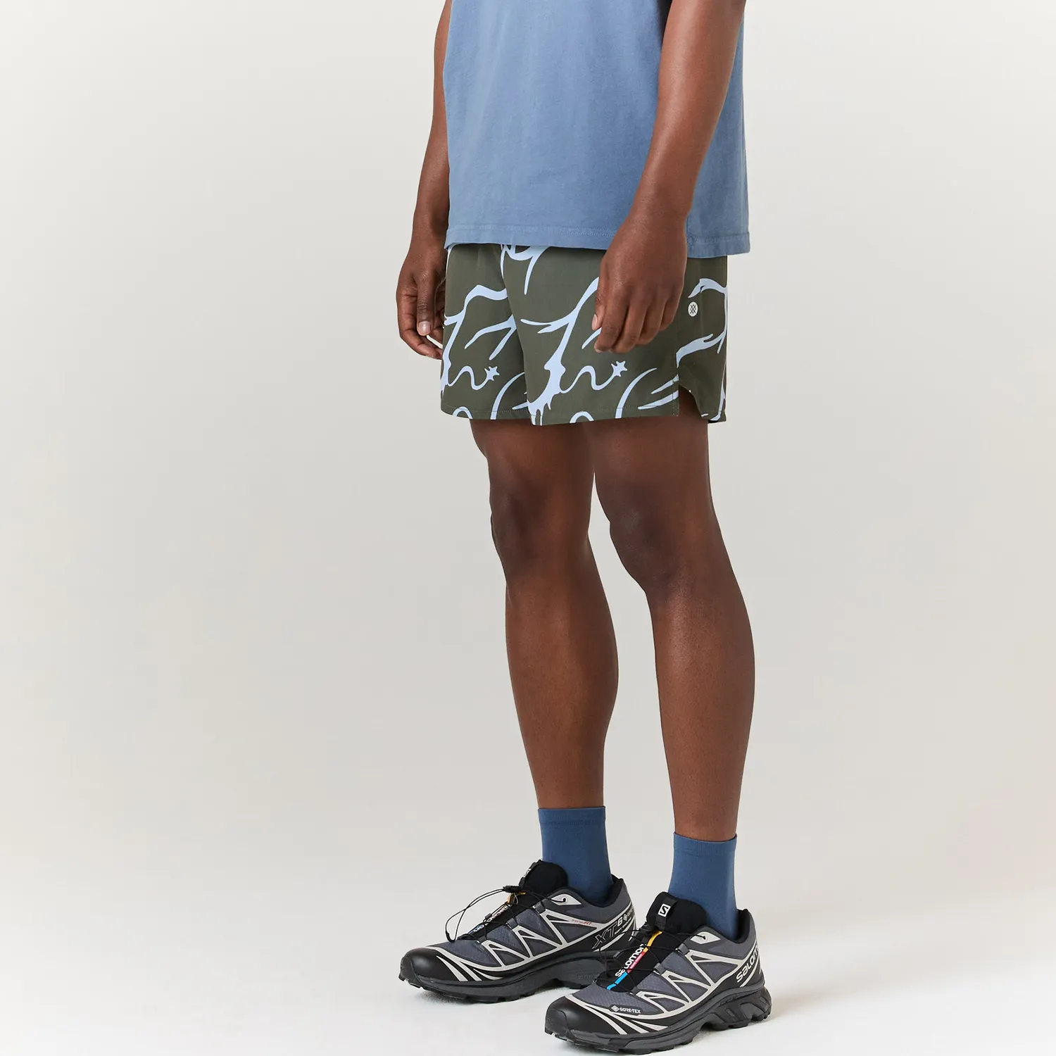 Stance Complex Hybrid shorts 5" oliven svedtransporterende