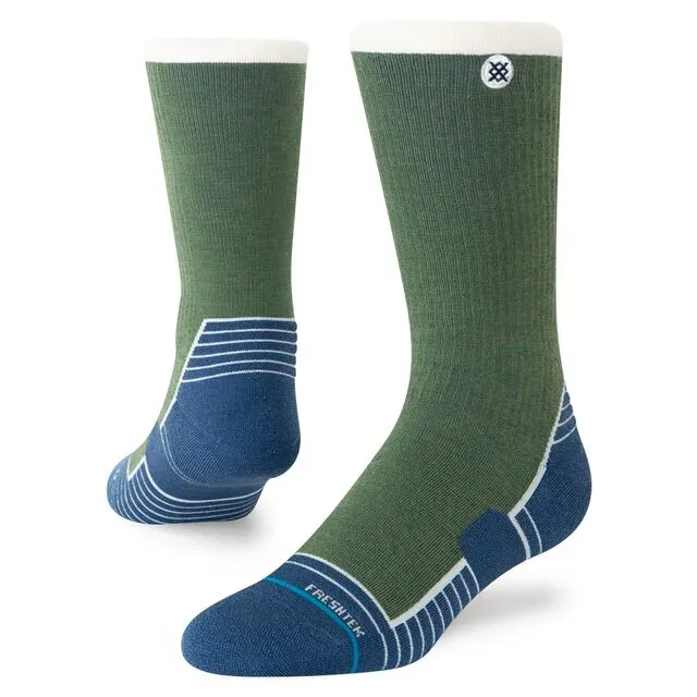 Stance Swamp Hike Light Crew vandrestrømper Navy – uld