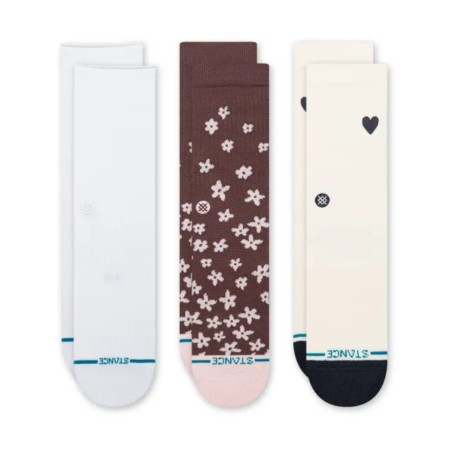 Stance Seasonal Crew dame 3-pak creme holdbar