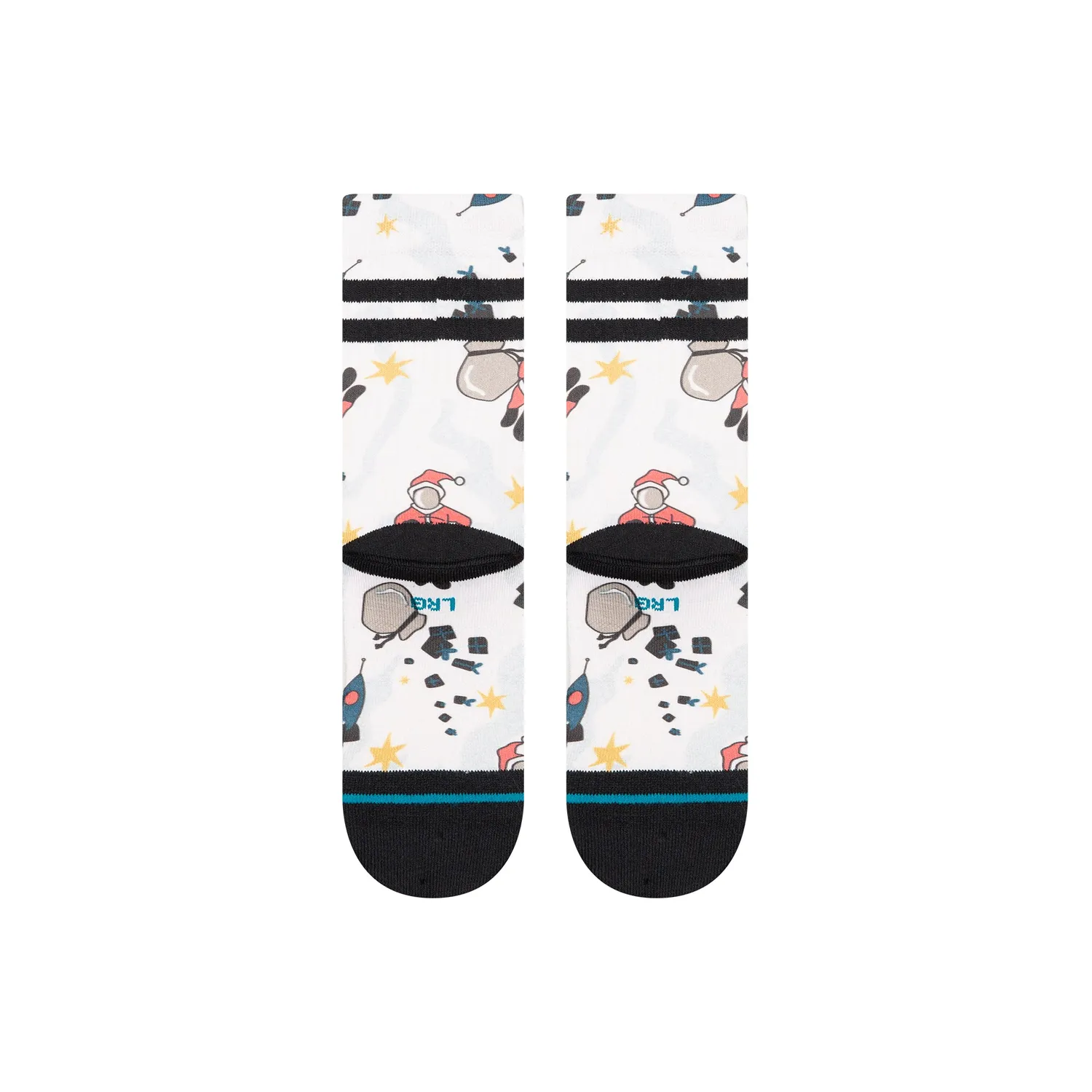 Stance Space Claus crew børnestrømper canvas – jul