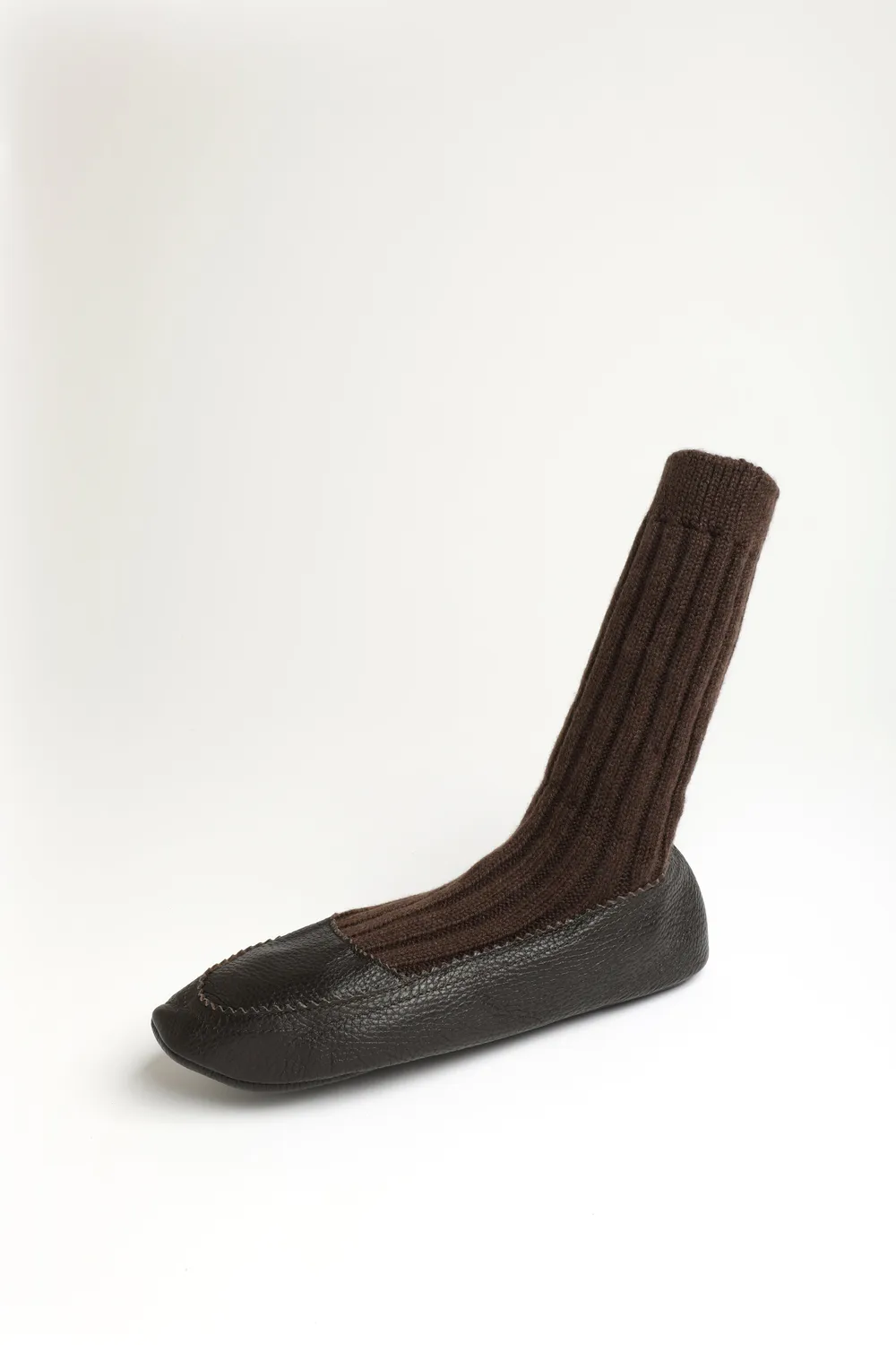 Bresciani Slippers hjemmesko brun cashmere