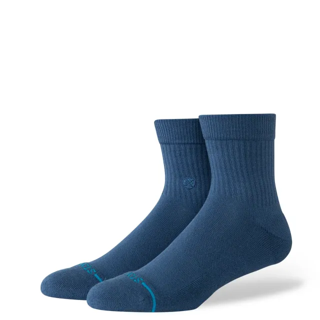 Stance Icon quarter sokker deep teal bomuld