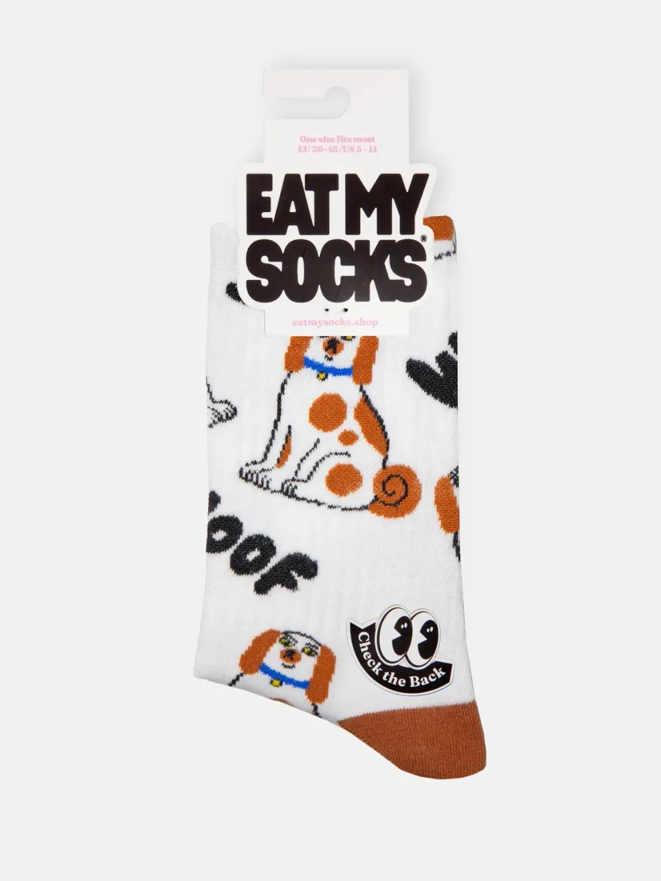 Eat My Socks Dog sokker flad pakke åndbar bomuld