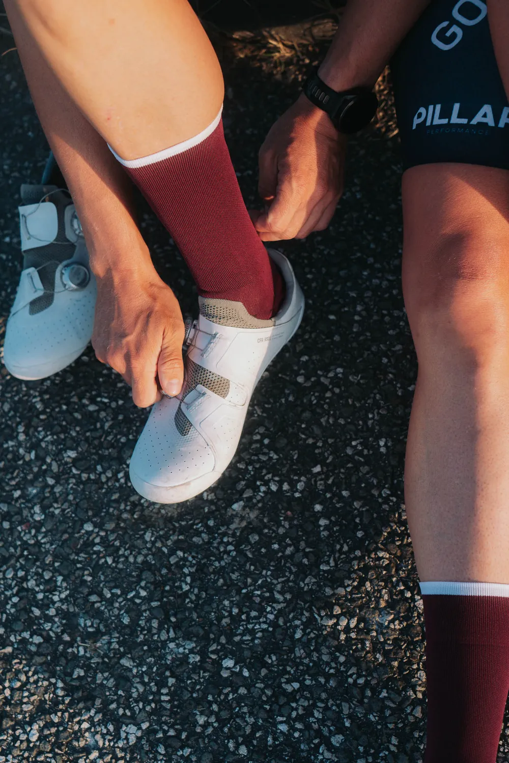 Incylence Ultralight Pure løbestrømper bordeaux 35-38 åndbar