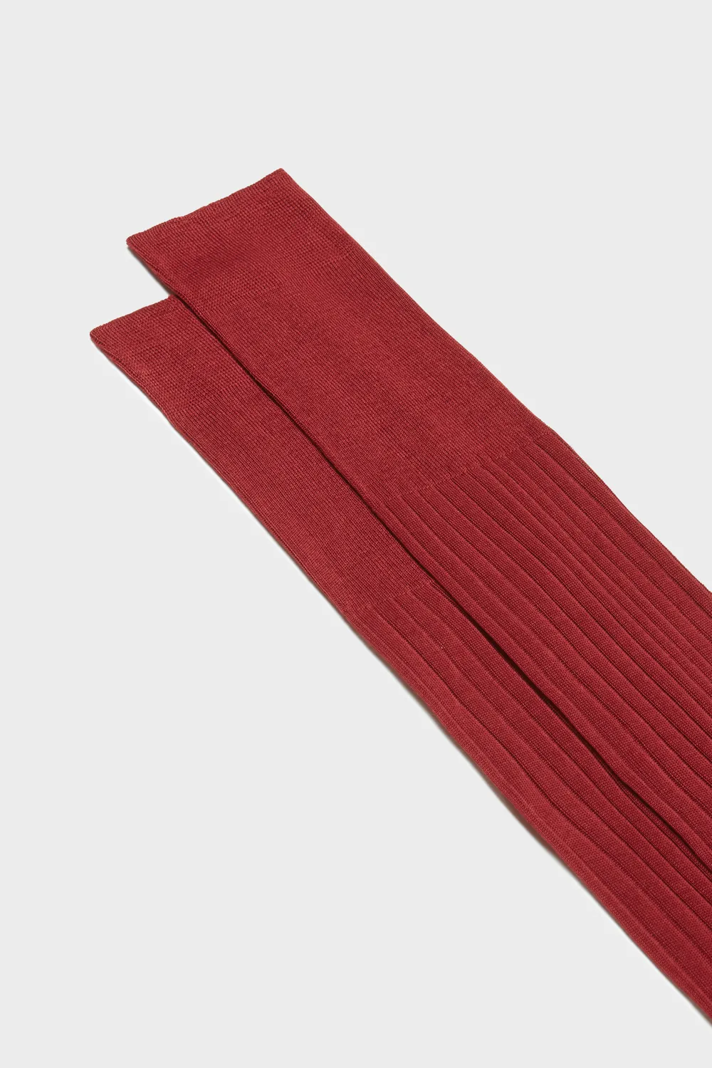 Bresciani Essentials Cesare strømper cherry bomuld