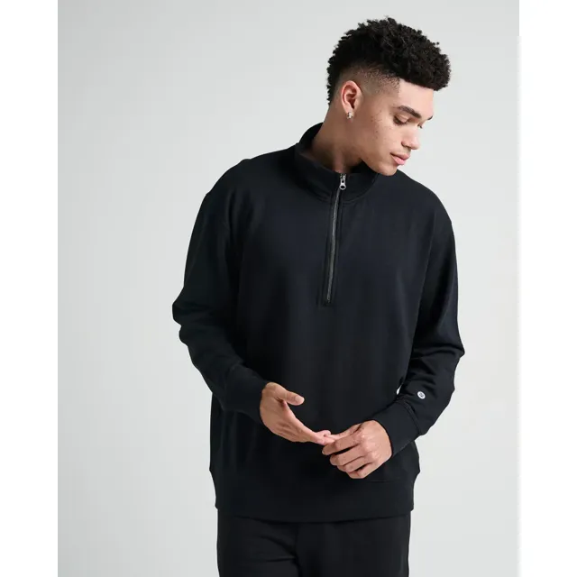 Stance Shelter 1/2 Zip sweatshirt sort blød