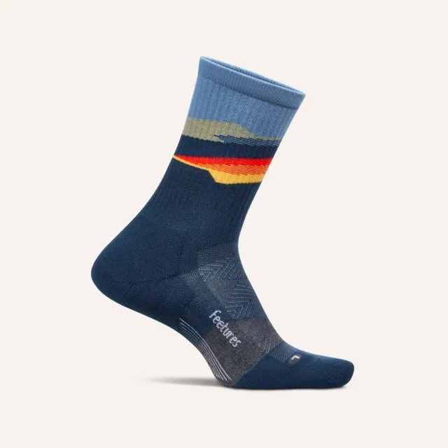 Feetures Trail Max Cushion Mini Crew sokker navy trail