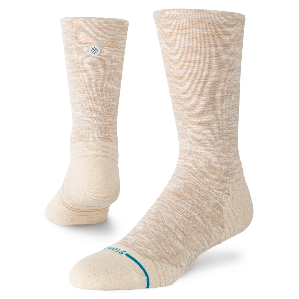 Stance Marled Light Crew sokker oatmeal løb