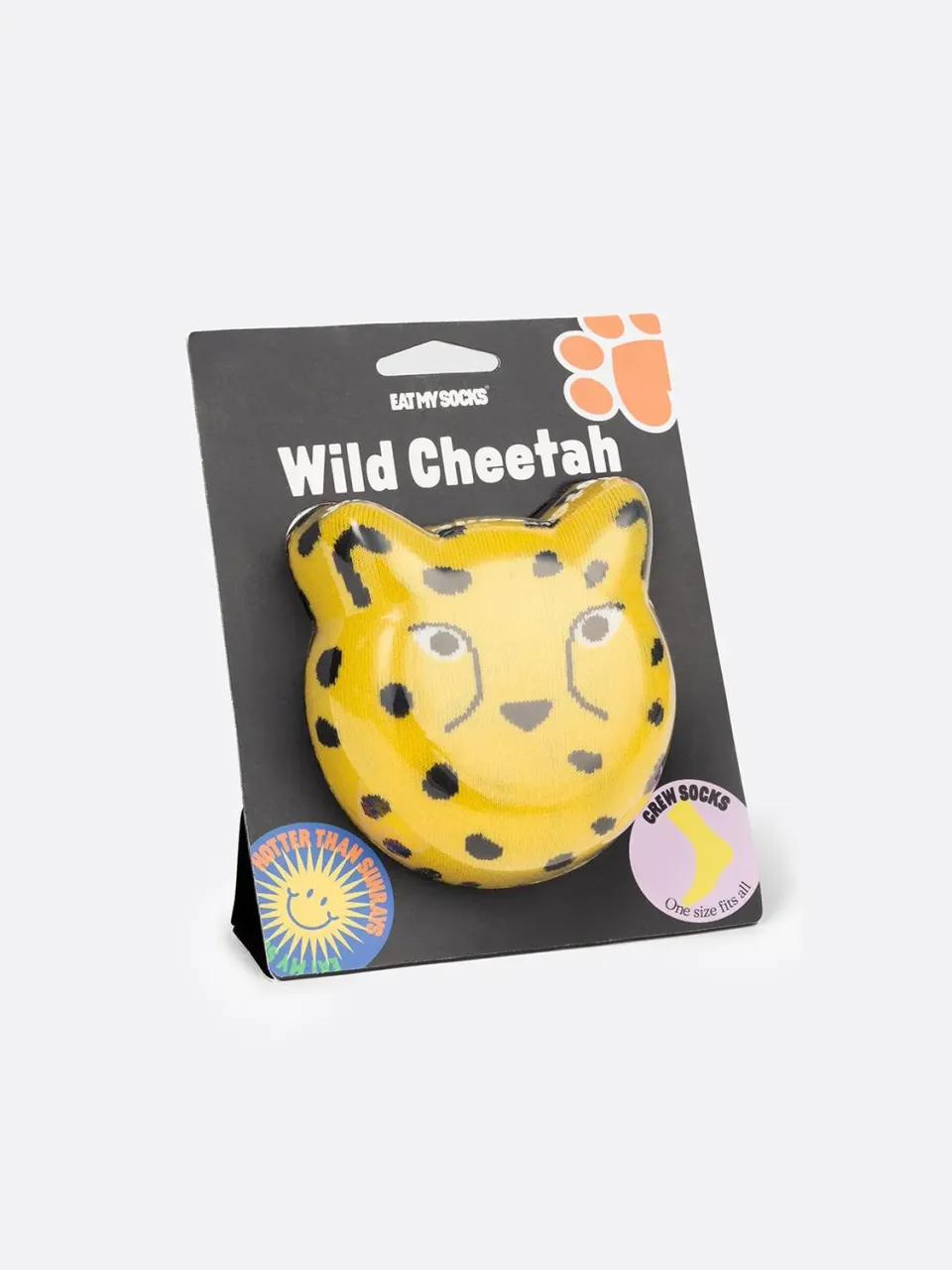 Eat My Socks Wild Cheetah sokker 1 par dyreprint