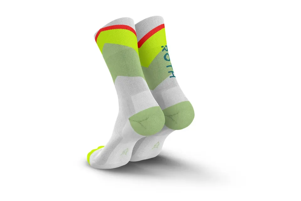 Incylence Ultralight Challenge Roth V4 Canary Lime løbesokker