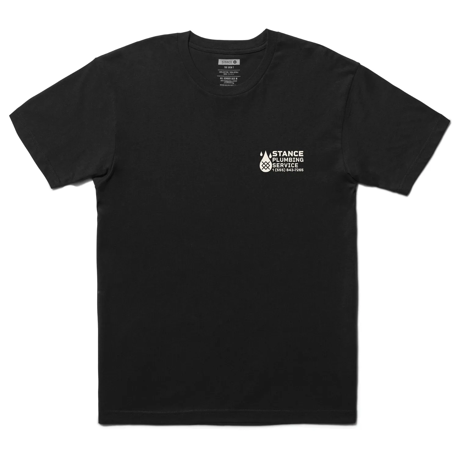 Stance Classified t-shirt sort 100% bomuld
