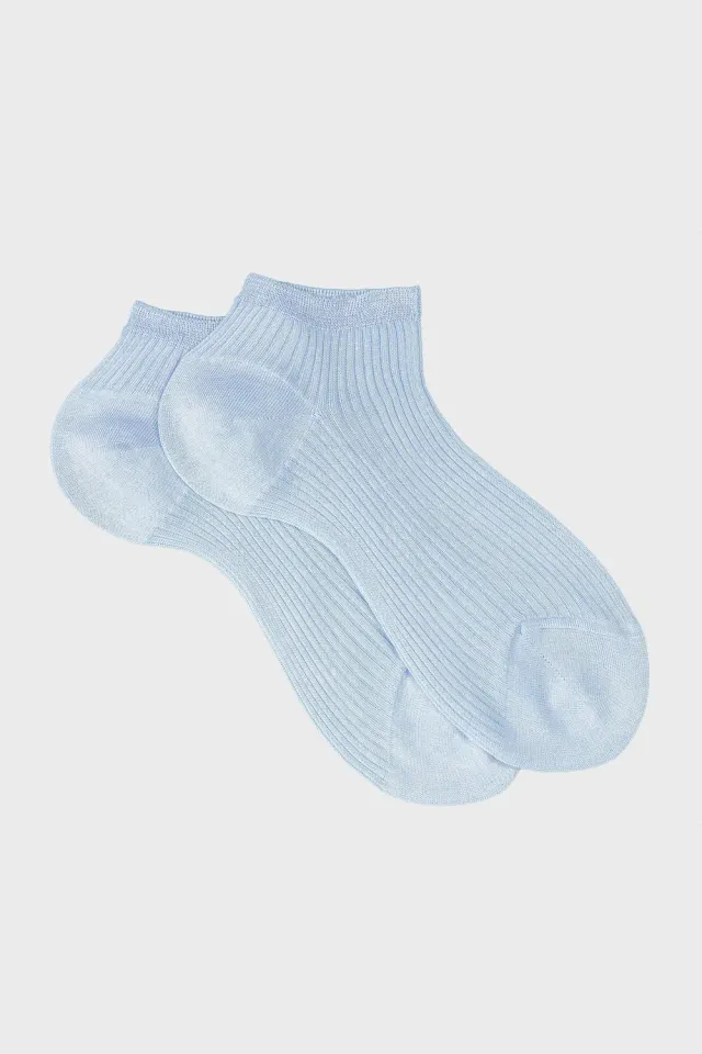 Bresciani Essentials Sofia strømper azure bomuld ankel