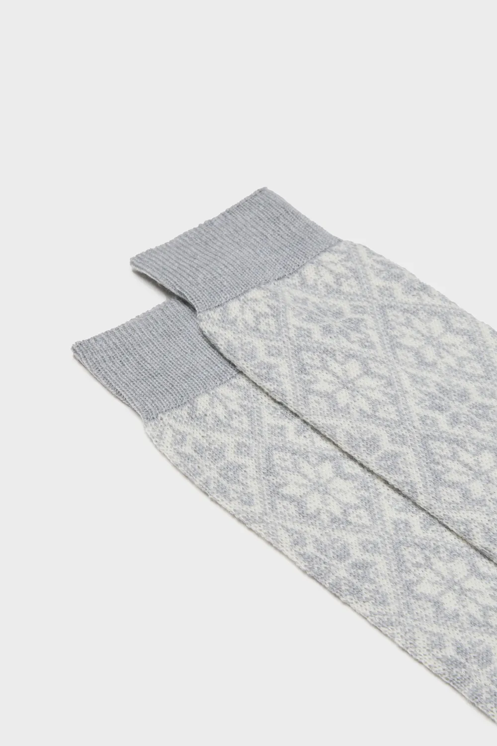 Bresciani Astrum sokker pearl uld nordisk mønster