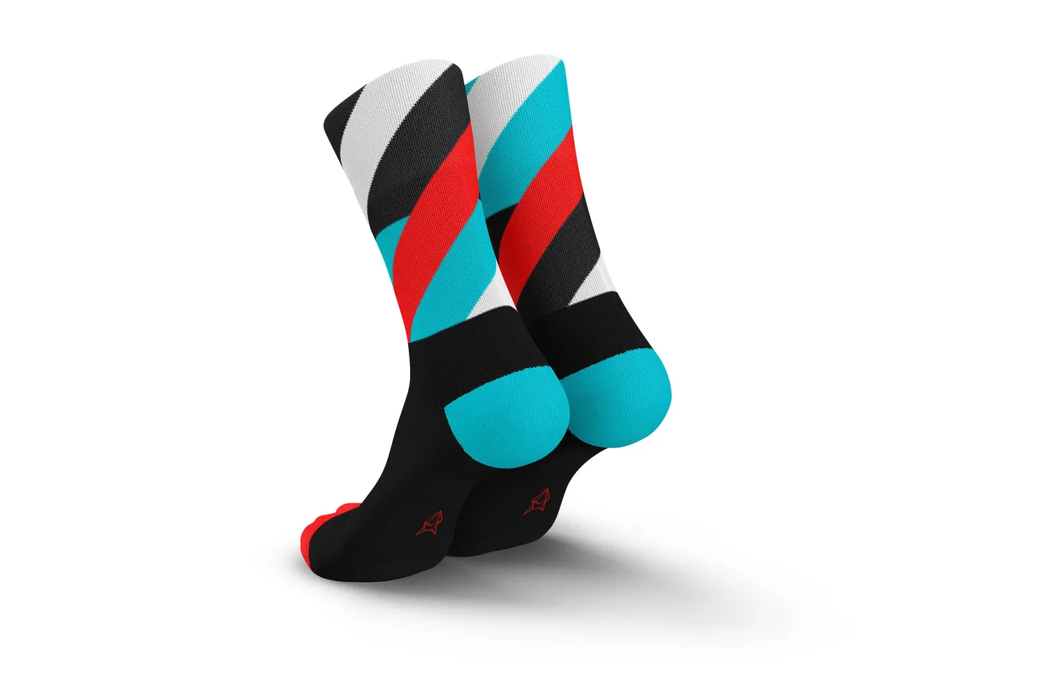 Incylence Running Loops løbestrømper black cyan inferno dæmpede