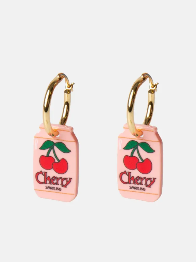 Eat My Socks Cherry Soda øreringe kirsebær