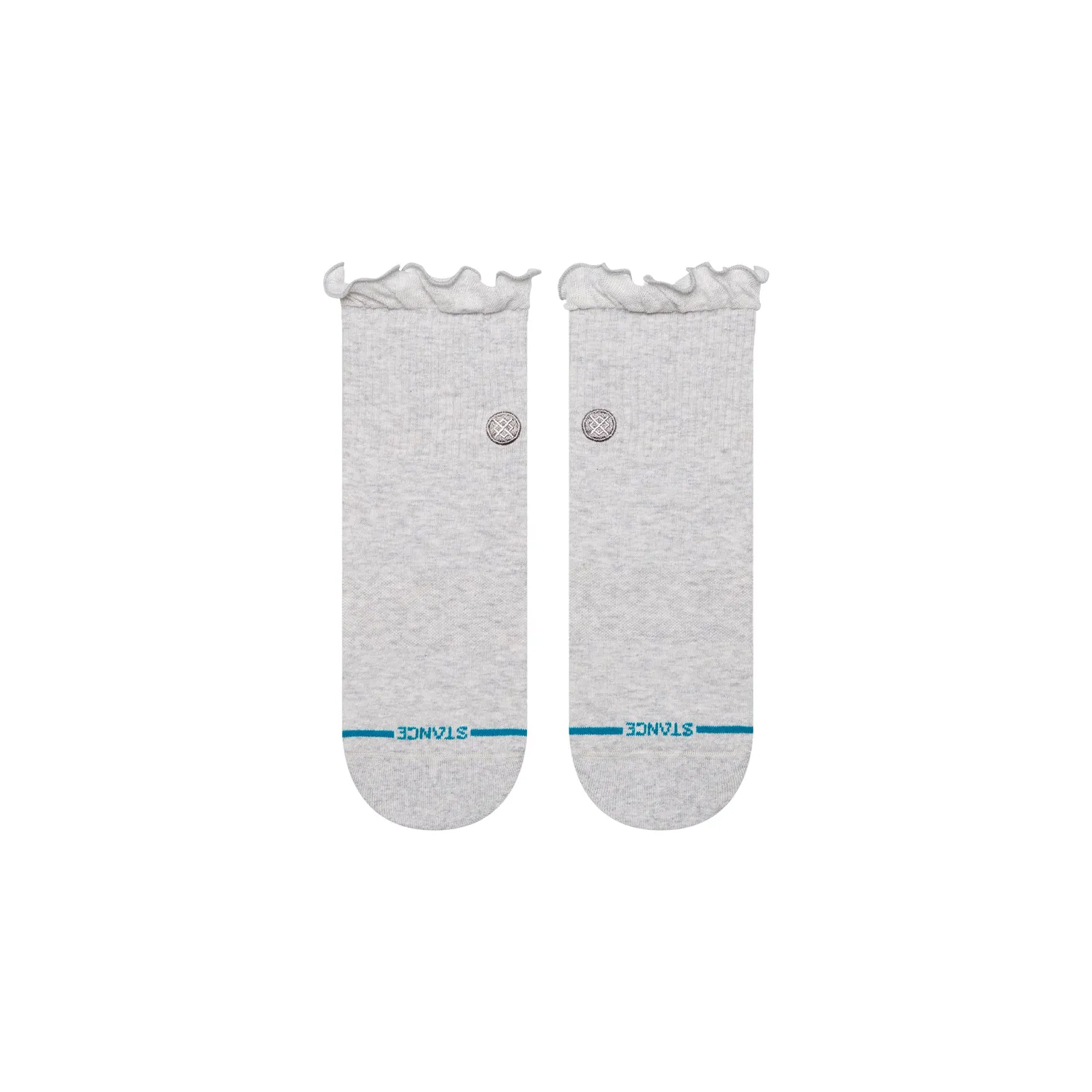 Stance Ruffle Icon quarterstrømper grå flæse