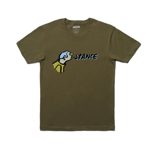 Stance Russ Pope t-shirt military green bomuld