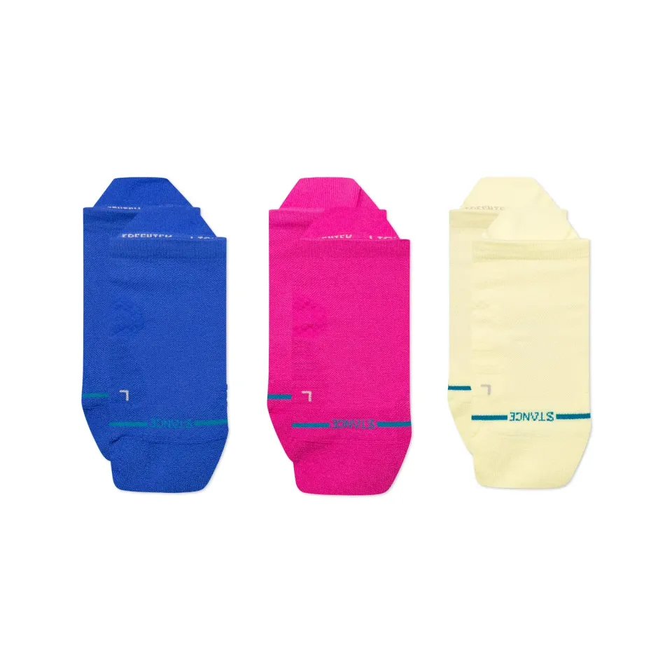 Stance Solid Light Tab løbestrømper 3 par blå åndbar