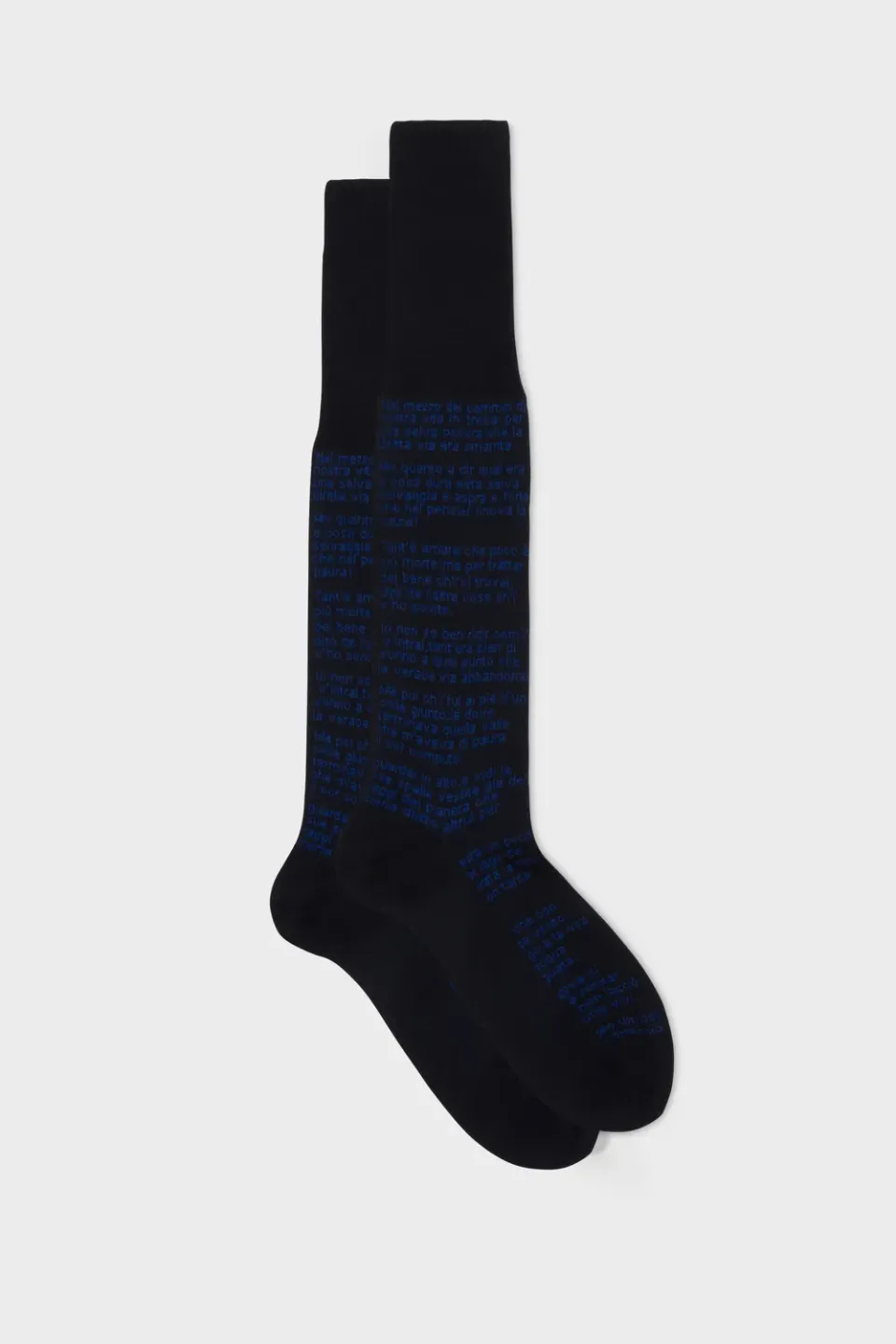 Bresciani Icon Art Divina Commedia strømper navy bomuld