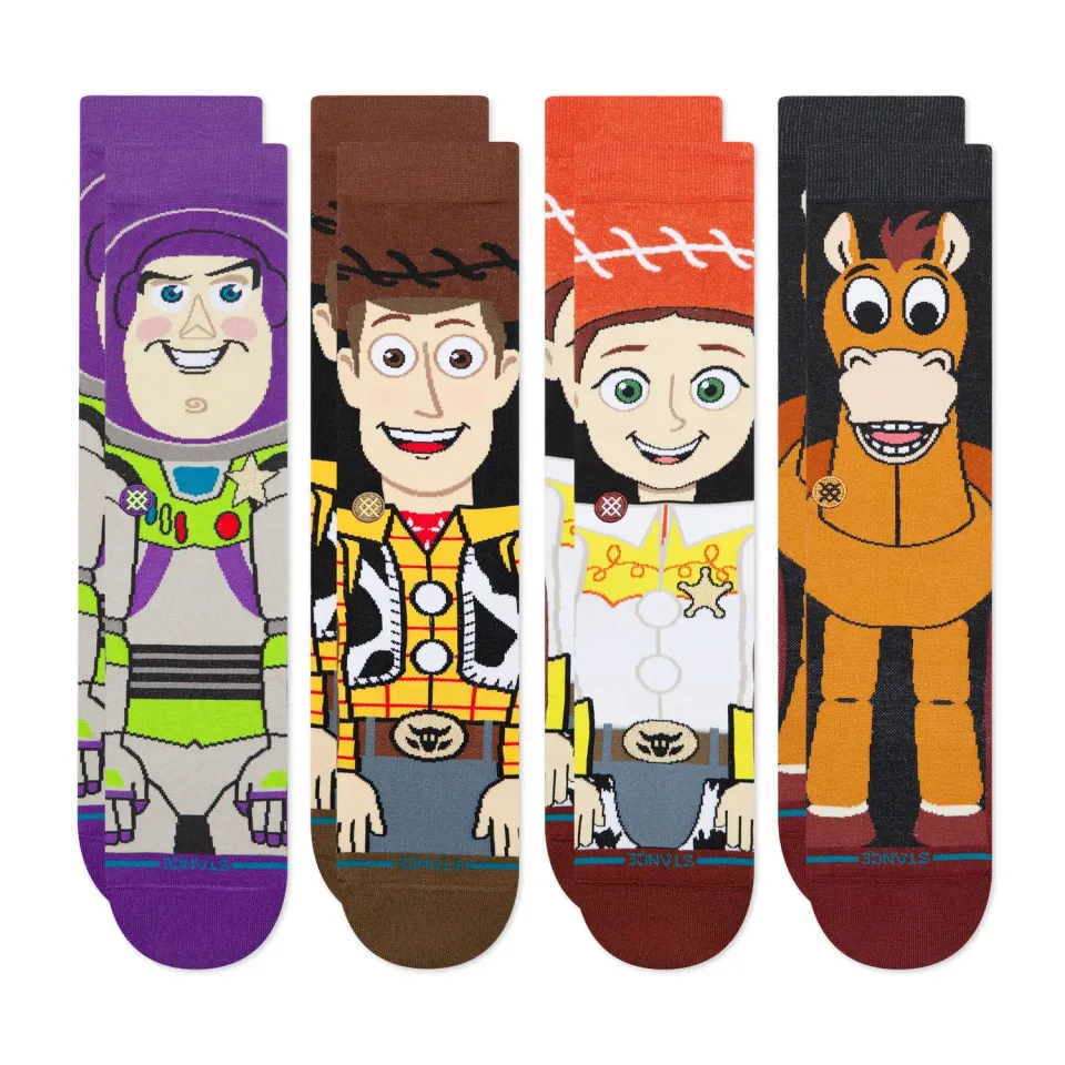 Stance Toy Story 5 crewsokker multi 4-pak let