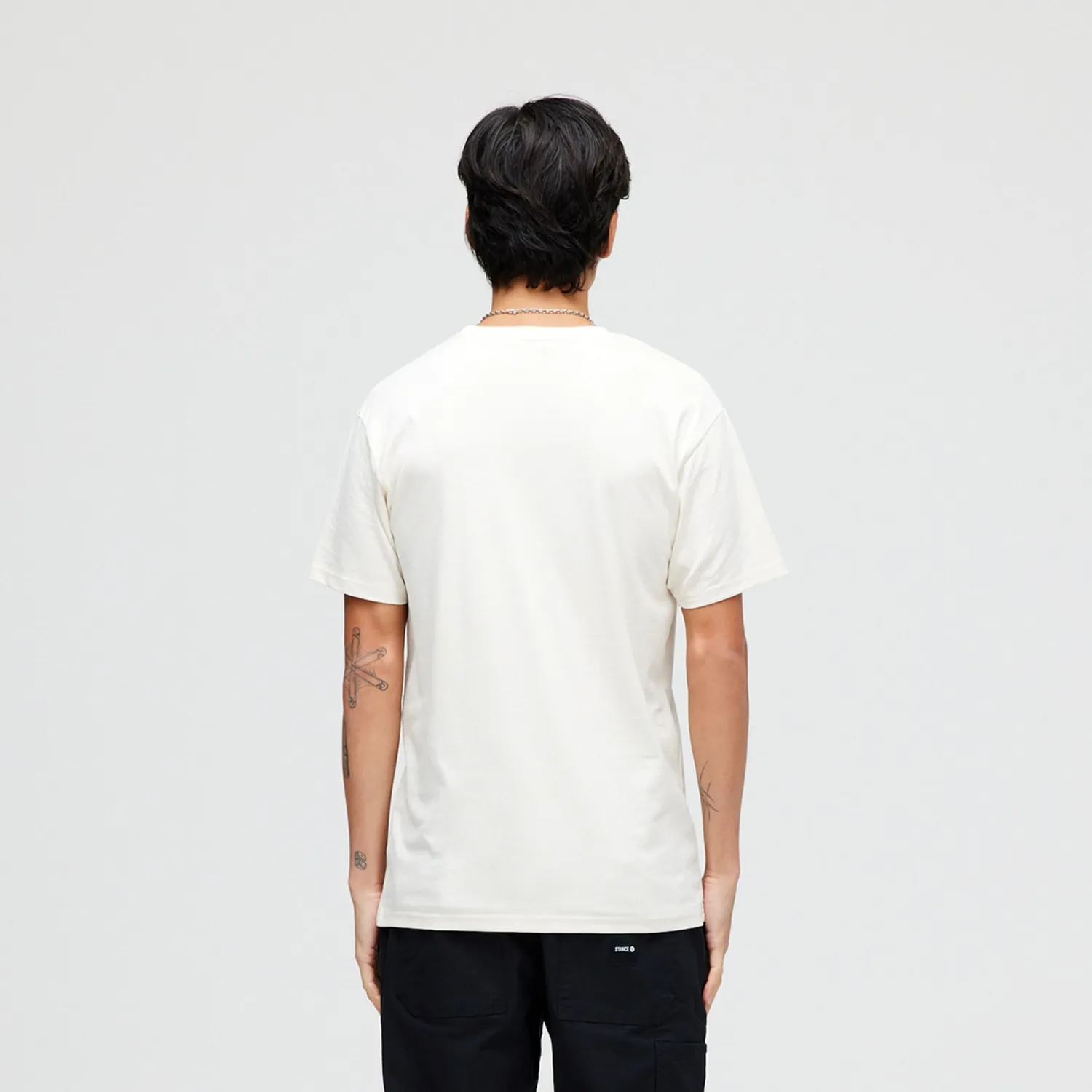 Stance Triple Threat t-shirt vintage hvid bomuld