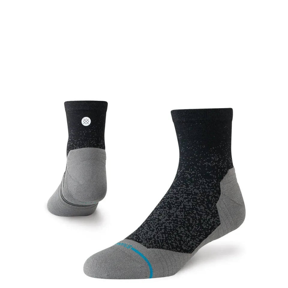 Stance Powder Split Light Quarter løbestrømper sort