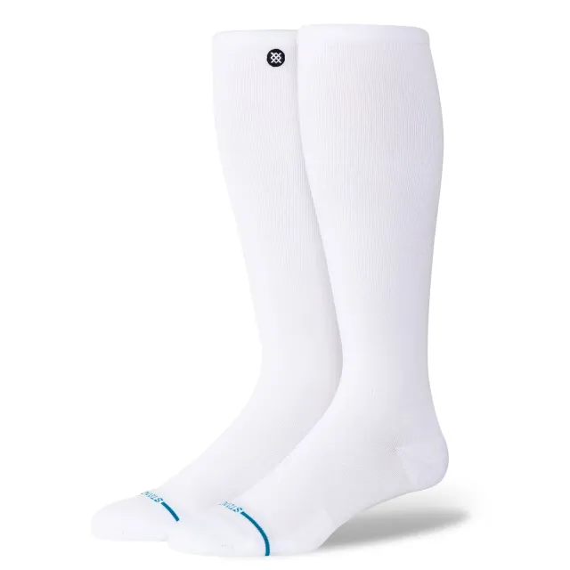 Stance Icon Compression OTC sokker white light