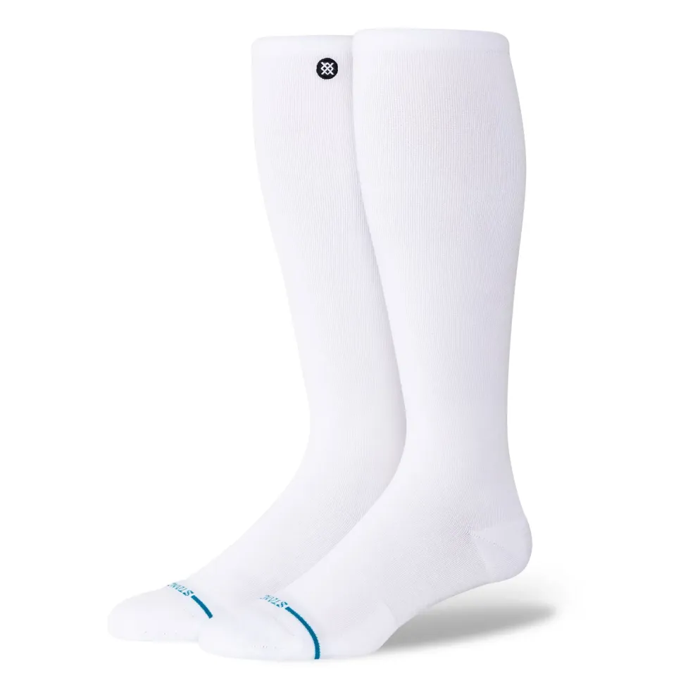 Stance Icon Compression OTC sokker white light