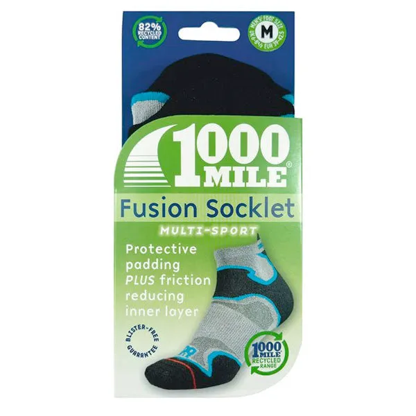 1000 Mile 2024 Fusion sneakersok sølv/pink vabelstop