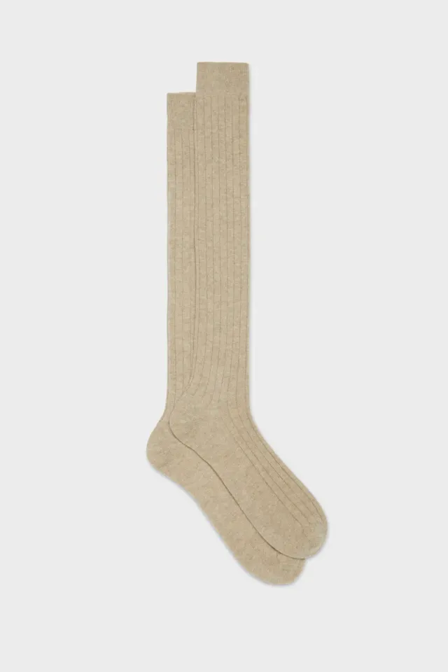 Bresciani Luxury Campidoglio herre strømper brun cashmere