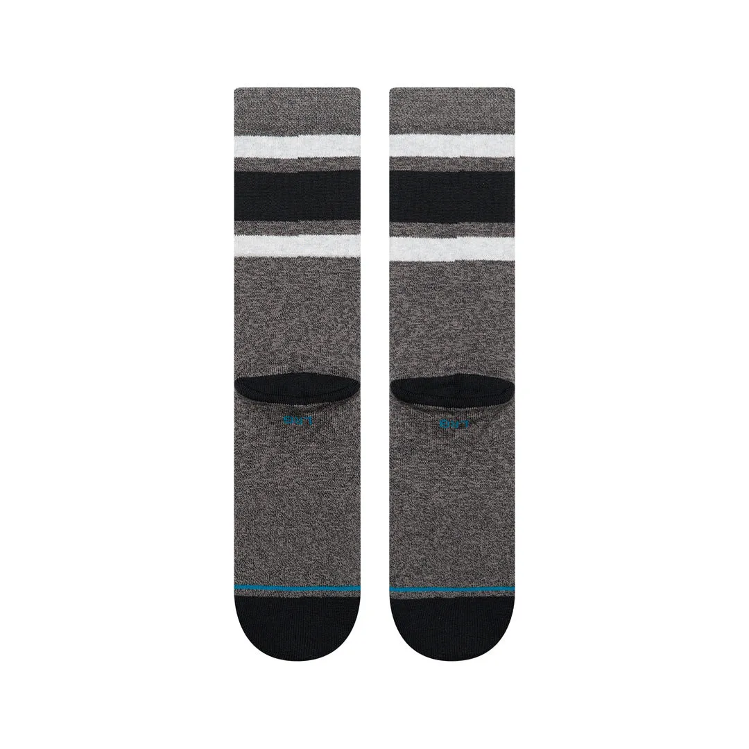 Stance Boyd Crew sokker charcoal stribet