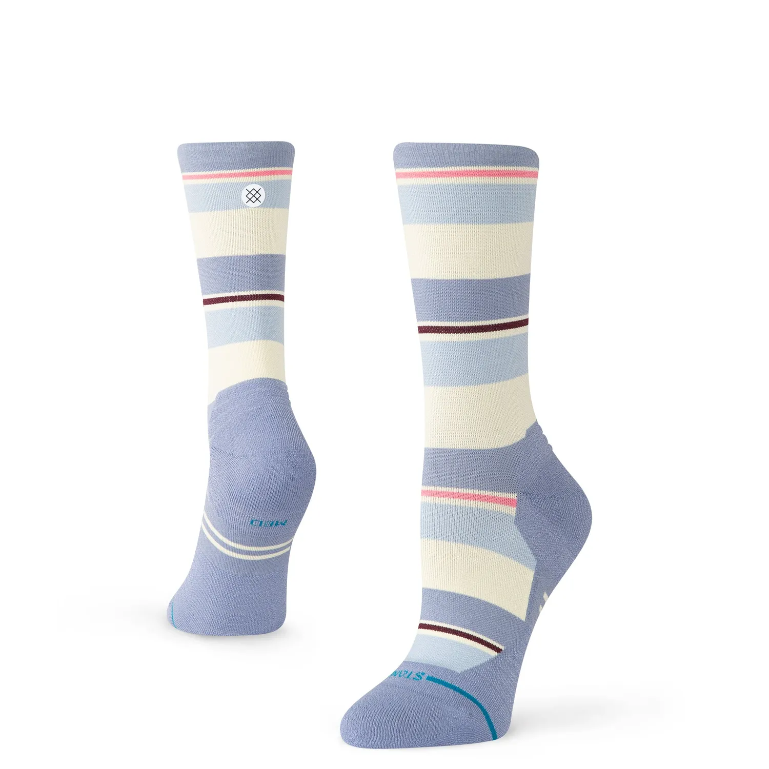 Stance Milo Light Crew løbestrømpe blå nylon