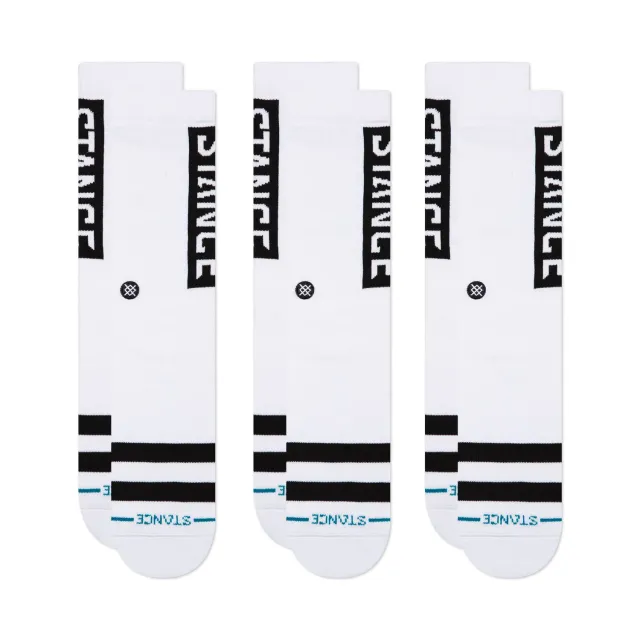 Stance OG Bundle Crew sokker Black 3-pak bomuld
