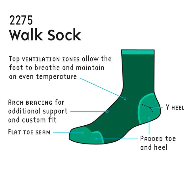 1000 Mile Walking 2275 vandresokker 2-pak polstret