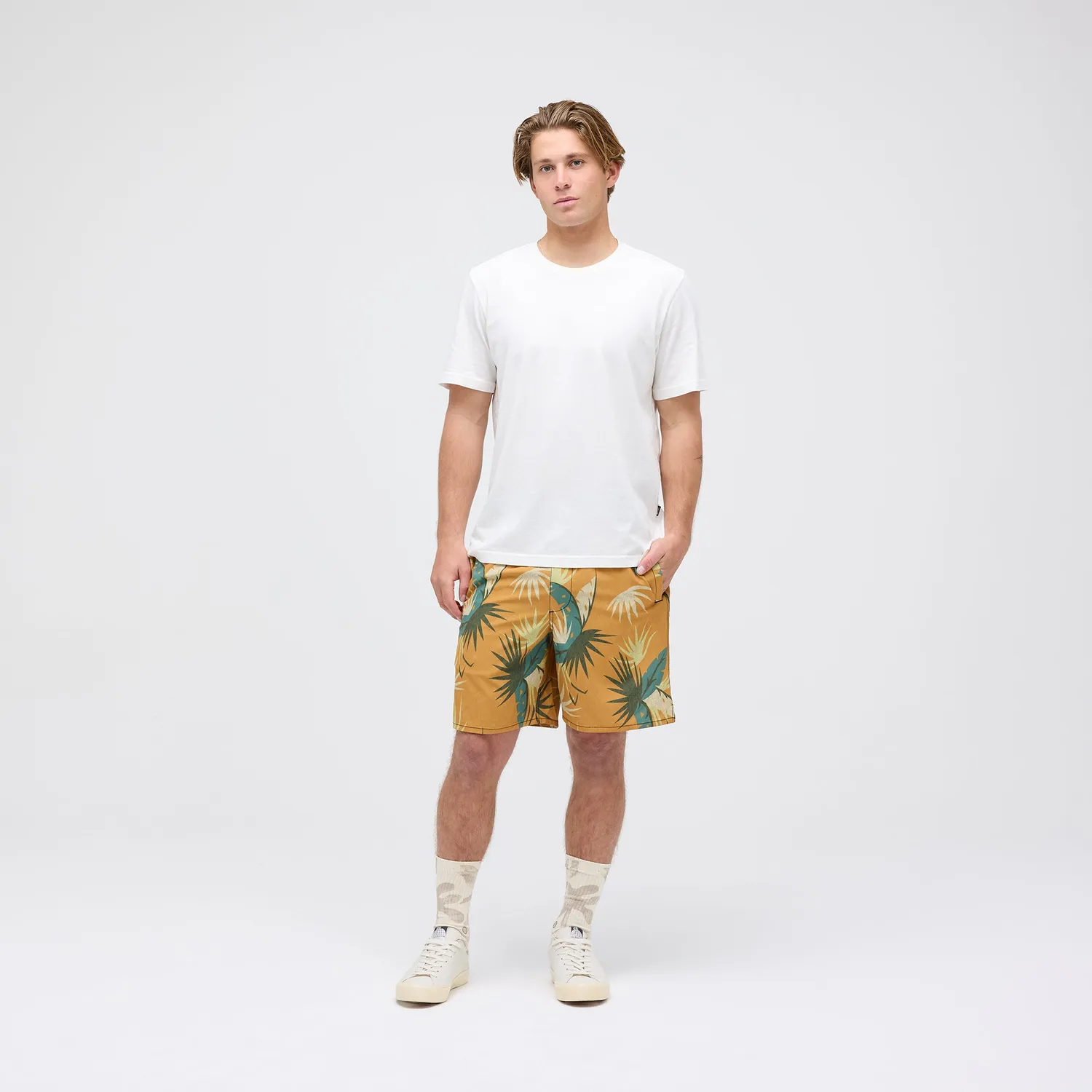 Stance Complex Hybrid 7" shorts Gold Fade strækbare