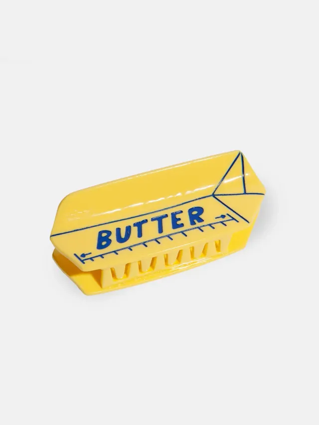 Eat My Socks Butter hårklemme beige acetate