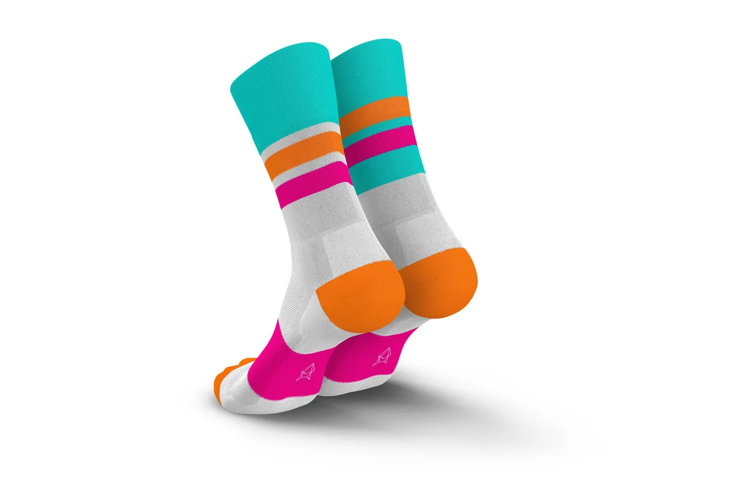 Incylence Ultralight Tracks Cyan Pink løbestrømper blå