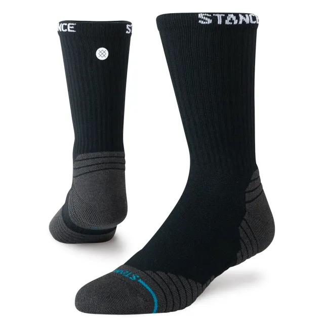 Stance Golf Ribbed Mid Crew sokker sort åndbar