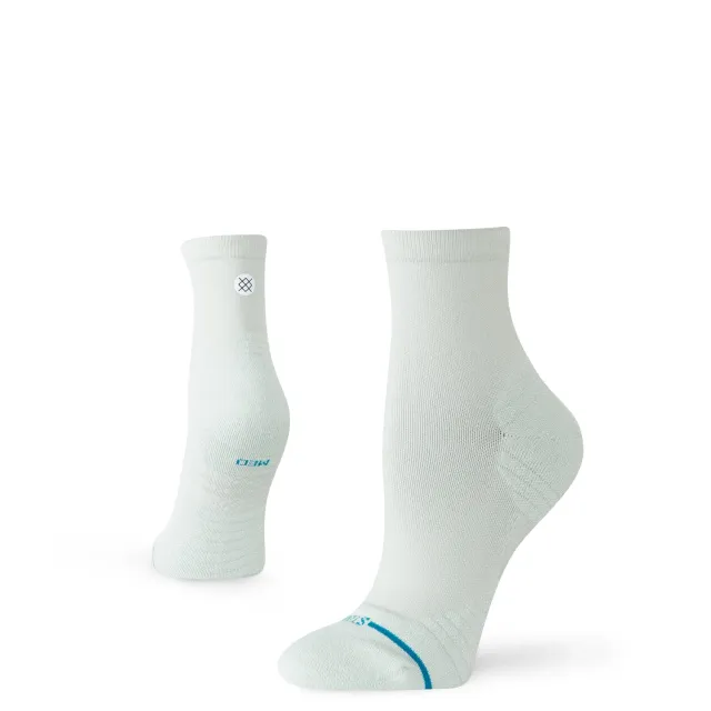 Stance Solid Light Quarter løbestrømper lyseblå 1 par åndbar