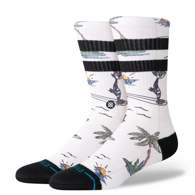 Stance Kool Katz Surf crew sokker Canvas medium pude