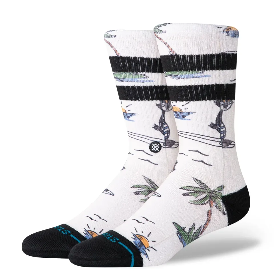 Stance Kool Katz Surf crew sokker Canvas medium pude